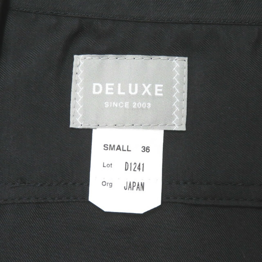 DELUXE(デラックス)のDELUXE デラックス 17AW 日本製 SONNY パイピング ハジャマシャツ 17AD1241 S ブラック DELUXE CLOTHING 長袖 オープンカラー 開襟 トップス【新古品】【中古】【DELUXE】 メンズのトップス(シャツ)の商品写真