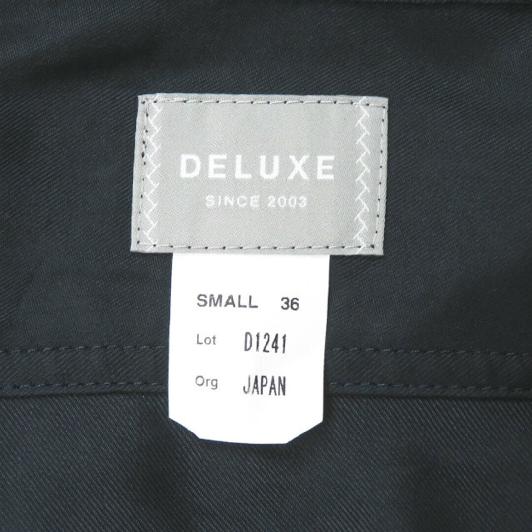 DELUXE(デラックス)のDELUXE デラックス 17AW 日本製 SONNY パイピング ハジャマシャツ 17AD1241 S ネイビー DELUXE CLOTHING 長袖 オープンカラー 開襟 トップス【新古品】【中古】【DELUXE】 メンズのトップス(シャツ)の商品写真