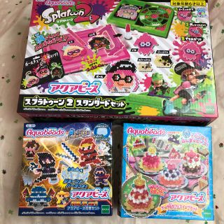 エポック(EPOCH)のアクアビーズ　スプラトゥーン　ケーキ&カフェスイーツセット　忍者セット　未使用(その他)