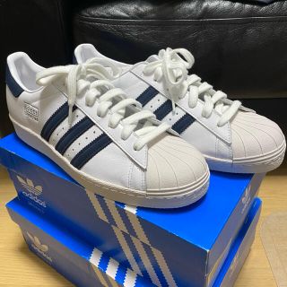 アディダス(adidas)のadidas superstar 80s white darknavy 28.5(スニーカー)