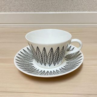 スティグリンドベリ(Stig Lindberg)のグスタフスベリ　サリックス　コーヒーカップ&ソーサー(食器)