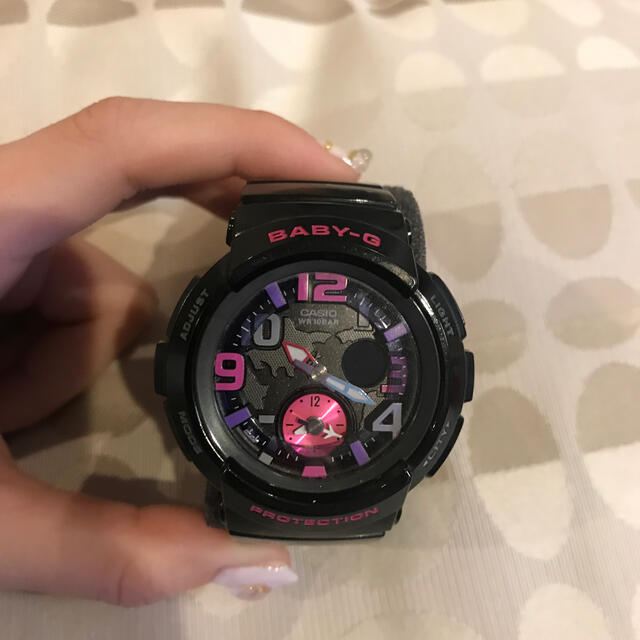 Baby-G(ベビージー)の値下げ⭐︎BABY-G ブラック×ピンクパープル レディースのファッション小物(腕時計)の商品写真