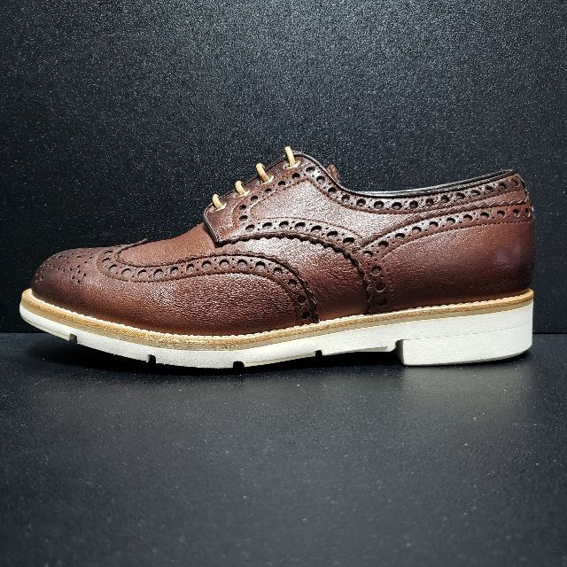 Santoni - サントーニ(Santoni) イタリア製革靴 茶 UK8.5の Santoni - サントーニ(Santoni) イタリア製革靴 茶 UK8.5の
