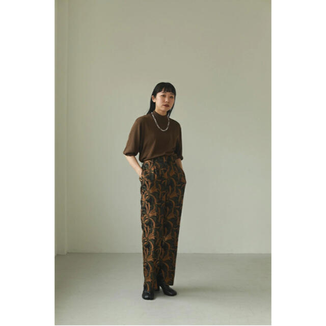 TODAYFUL(トゥデイフル)のTODAYFUL Jacquard Slit Trousers トラウザーズ レディースのパンツ(カジュアルパンツ)の商品写真