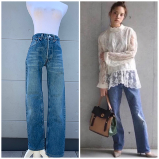 リーバイス(Levi's)のLevi's 501 USA製 W28 ハイウエストデニム レディースデニム(デニム/ジーンズ)