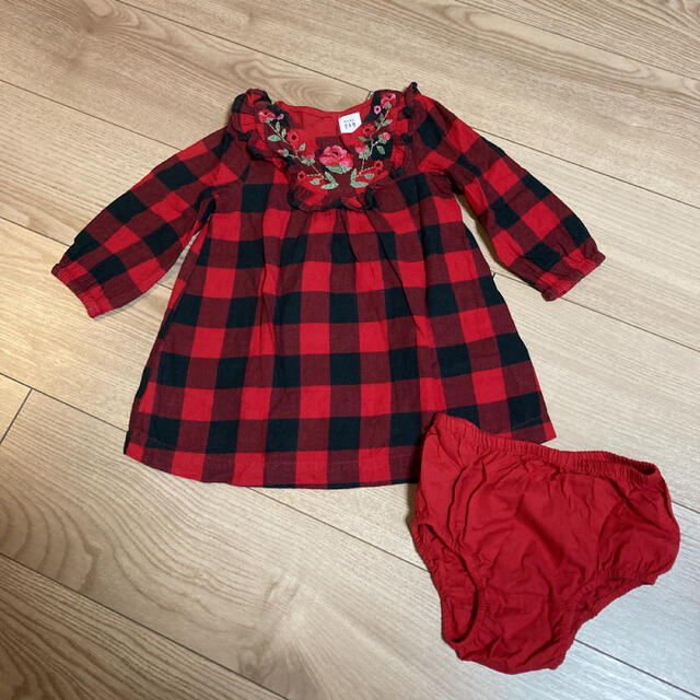 babyGAP(ベビーギャップ)のワンピース ロンパース 80 トップス チュニック babyGAP キッズ/ベビー/マタニティのベビー服(~85cm)(ワンピース)の商品写真