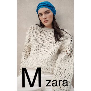 ザラ(ZARA)のZARA テクスチャーニットセーター　M(ニット/セーター)