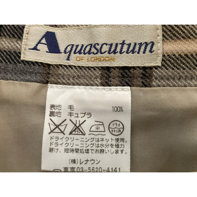 AQUA SCUTUM(アクアスキュータム)の手抜き料理様専用 アクアスキュータム スカート毛100➕黄色のラルフのポロシャツ レディースのスカート(ロングスカート)の商品写真