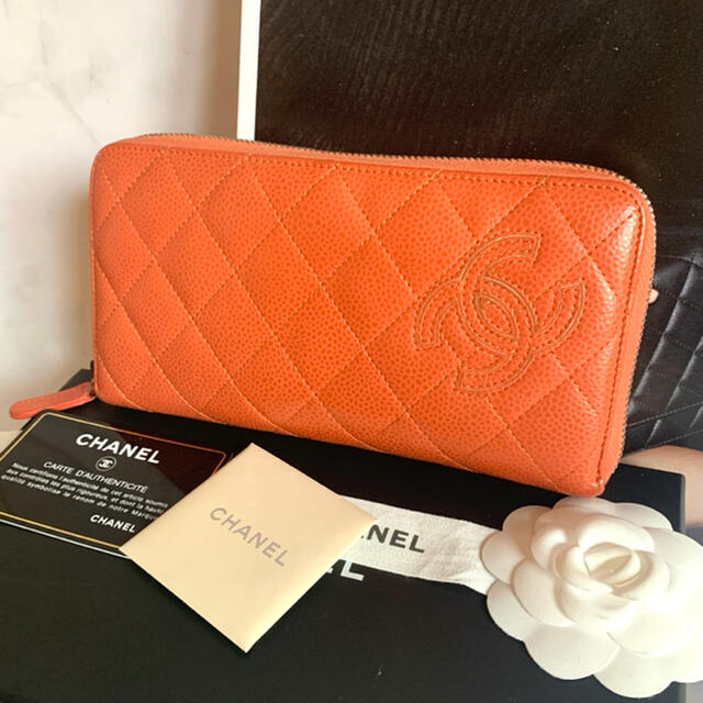 CHANEL シャネル 長財布 美品 シンプリーCC マトラッセ 財布