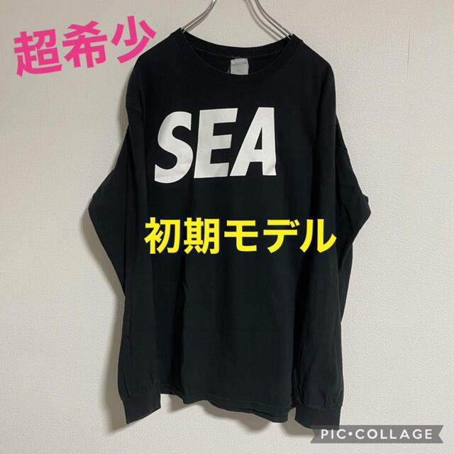 超希少！初期モデル！wind and sea ロンT ブラック