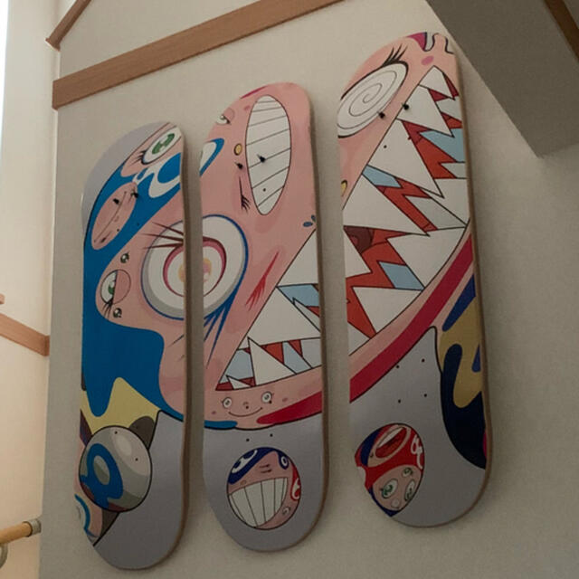 Supreme(シュプリーム)のTakashi Murakami Skateboard Deck Set 村上隆 ハンドメイドのインテリア/家具(アート/写真)の商品写真