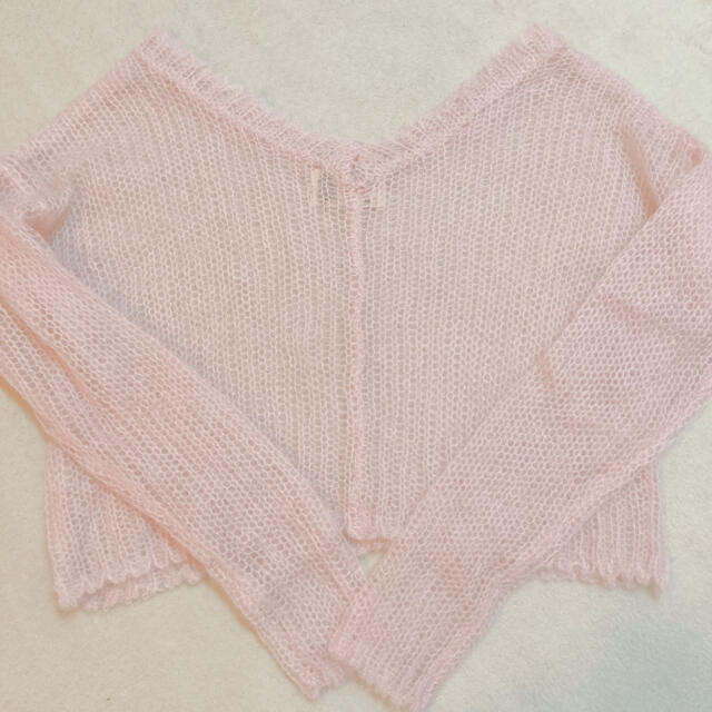 Katie(ケイティー)のః katie PUNKY PUNKY v neck knit PINK  レディースのトップス(ニット/セーター)の商品写真