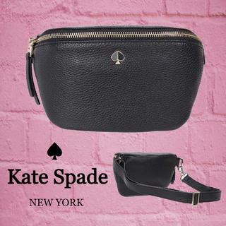 ケイトスペードニューヨーク(kate spade new york)の★SALE☆【kate spade】ロゴ　ポリーウエストポーチバックパック(クラッチバッグ)