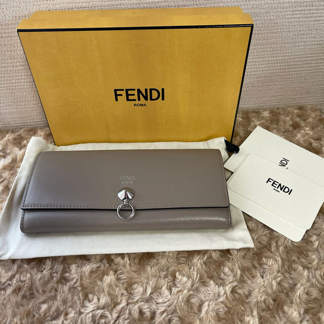 FENDI(フェンディ)のフェンディ　長財布　バイザウェイ　グレージュ レディースのファッション小物(財布)の商品写真