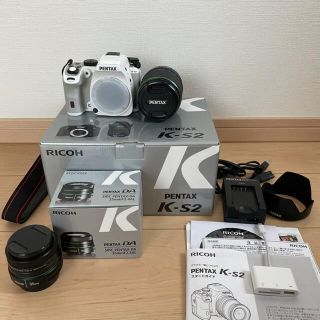 Pentax ks2 一眼レフ カメラ 単焦点 望遠レンズキット