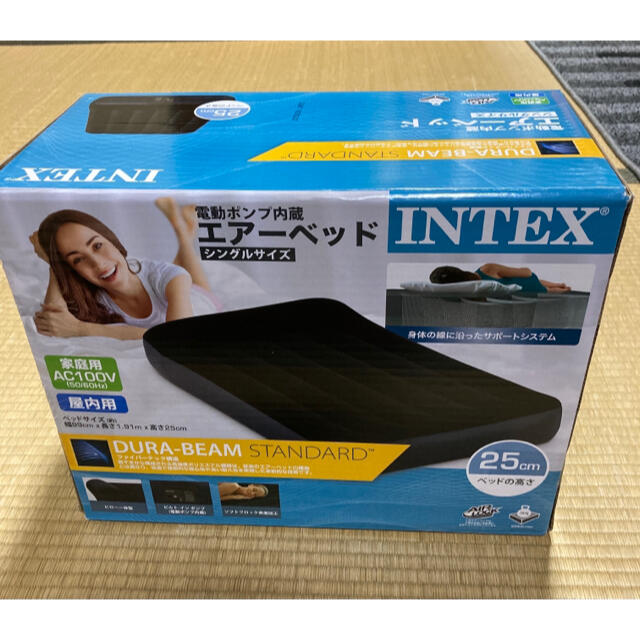 INTEX インテックス　エアーベッド インテリア/住まい/日用品のベッド/マットレス(簡易ベッド/折りたたみベッド)の商品写真