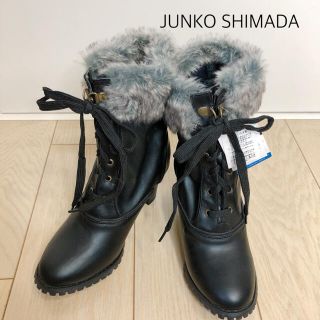 ジュンコシマダ(JUNKO SHIMADA)のボア付きブーツ　ジュンコシマダ　新品(ブーツ)