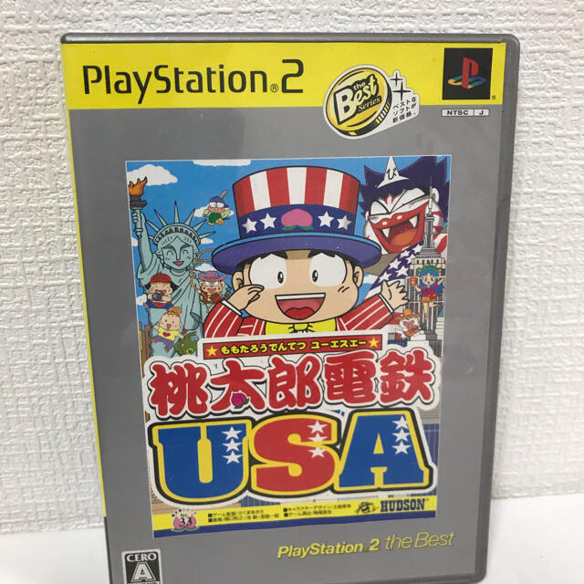 PlayStation2(プレイステーション2)の桃太郎電鉄USA（PlayStation 2 the Best） PS2 エンタメ/ホビーのゲームソフト/ゲーム機本体(家庭用ゲームソフト)の商品写真