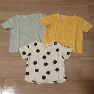 ザラキッズ(ZARA KIDS)の子ども服　zara  半袖Tシャツ3枚セット(Ｔシャツ)