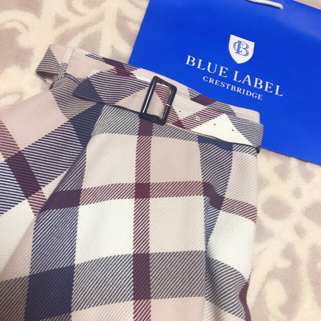 BURBERRY BLUE LABEL(バーバリーブルーレーベル)のブルーレーベル クレストブリッジ チェック スカート♡ 限定カラー レディースのスカート(ひざ丈スカート)の商品写真