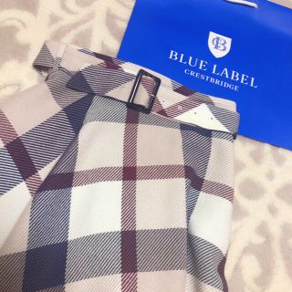 バーバリーブルーレーベル(BURBERRY BLUE LABEL)のブルーレーベル クレストブリッジ チェック スカート♡ 限定カラー(ひざ丈スカート)