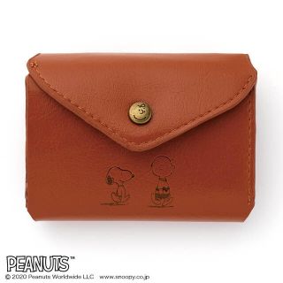 タカラジマシャ(宝島社)のSNOOPY 三つ折り財布 BOOK BROWN(財布)