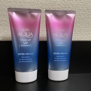 ロートセイヤク(ロート製薬)のロート・スキンアクア・トーンアップUVエッセンス(ラベンダー)80g×2個(日焼け止め/サンオイル)