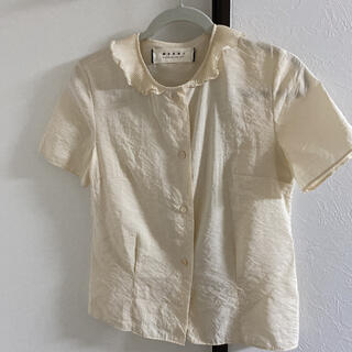 マルニ(Marni)のMARNI マルニ　ブラウス　シャツ　フリル　38(シャツ/ブラウス(半袖/袖なし))