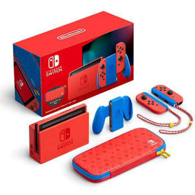 Nintendo Switch マリオレッド×ブルー セットヨドバシカメラ店頭状態新品説明