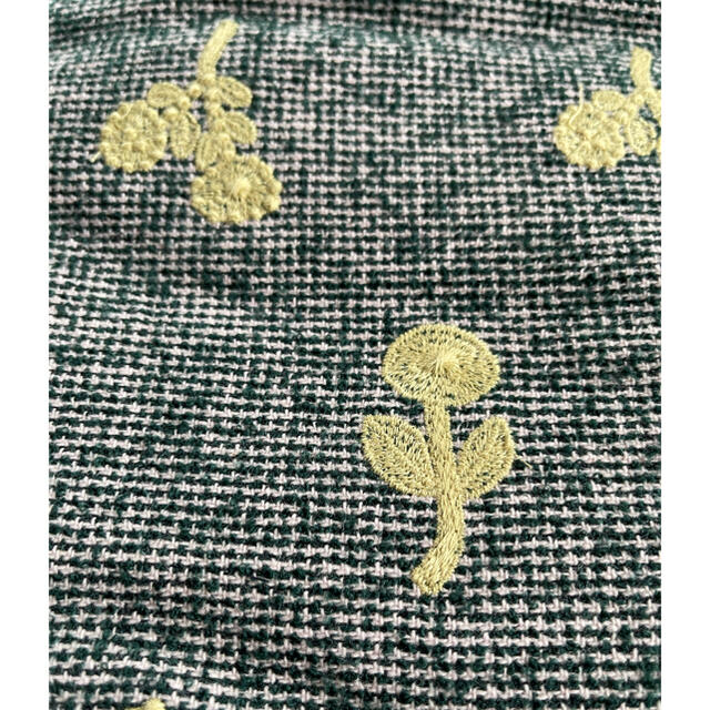 mina perhonen(ミナペルホネン)のミナペルホネン　ファブリック bonheur   green ハンドメイドの素材/材料(生地/糸)の商品写真