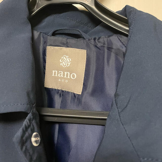 nano・universe 撥水バルカラーコート ステンカラーコート