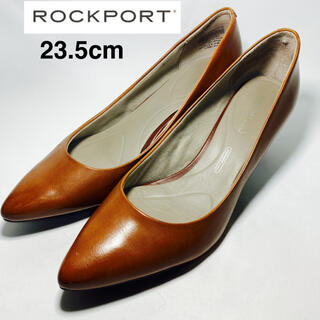 ロックポート(ROCKPORT)のRockport ロックポート　ブラウンレザーパンプス　23.5cm(ハイヒール/パンプス)