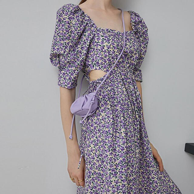 【Fano Studios】Square floral flare dressレディース