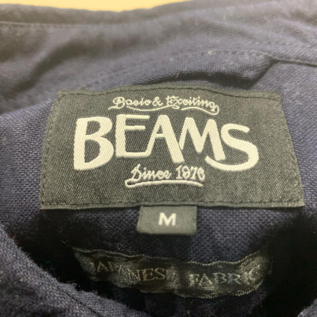 BEAMS(ビームス)の【新品】BEAMS 長袖プレーンシャツ　ダークネイビー メンズのトップス(シャツ)の商品写真