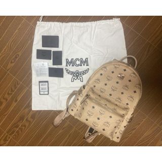 エムシーエム(MCM)のMCM エムシーエム リュック バックパック リュックサック ベージュ(リュック/バックパック)