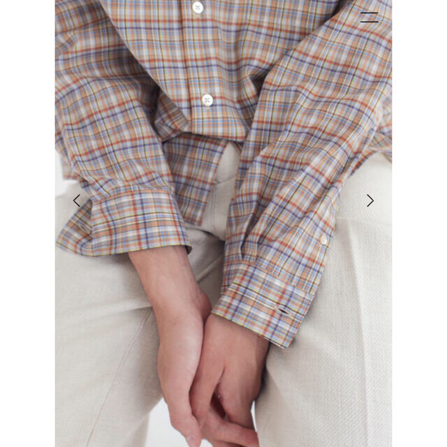 COMOLI(コモリ)の4 WASHABLE SUPER LIGHT WOOL CHECK SHIRTS メンズのトップス(シャツ)の商品写真