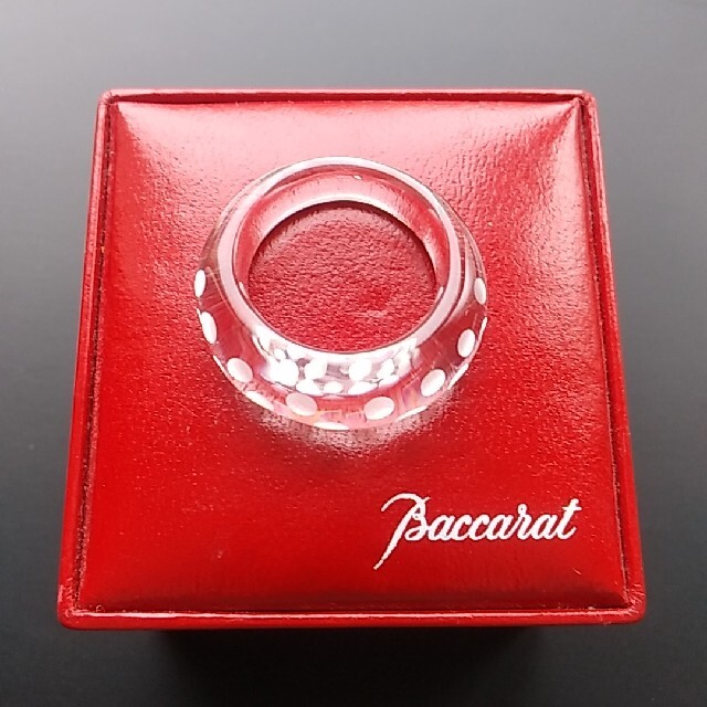 Baccarat(バカラ)の【貴重なドット柄】美品 BACCARAT バカラ リング 箱付き クリスタル レディースのアクセサリー(リング(指輪))の商品写真