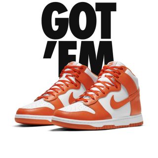 ナイキ(NIKE)のダンクhigh orange bleza(スニーカー)