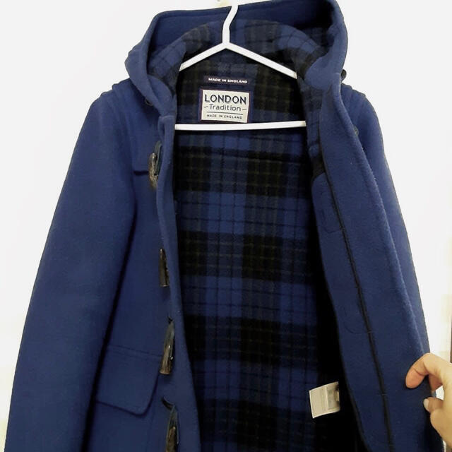 美品 ロンドントラディション ダッフルコート ブルー S〜M
