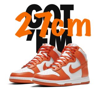 ナイキ(NIKE)のNIKE DUNK HIGH Orange Blaze ダンクハイ　オレンジ(スニーカー)