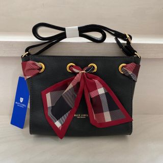 バーバリーブルーレーベル(BURBERRY BLUE LABEL)のスカーフ付きミニショルダーバック　　　　☆新品☆ブルーレーベル(ショルダーバッグ)