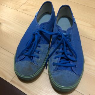 オニツカタイガー(Onitsuka Tiger)の25.5 cm オニツカタイガー　スニーカー　青い　靴(スニーカー)