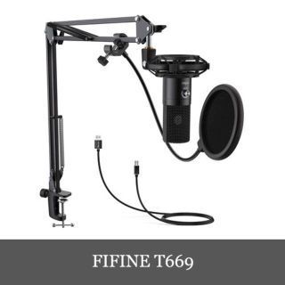 FIFINE T669 高音質 USBマイク コンデンサーマイク日本語版(PC周辺機器)