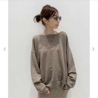 アパルトモンドゥーズィエムクラス(L'Appartement DEUXIEME CLASSE)の【REMI RELIEF】T/CウラケSweat プルオーバー　ベージュ(トレーナー/スウェット)