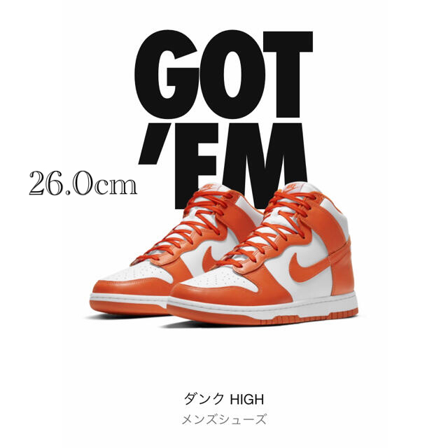 NIKE DUNK HIGH ナイキ ダンク ハイ 26.0cm