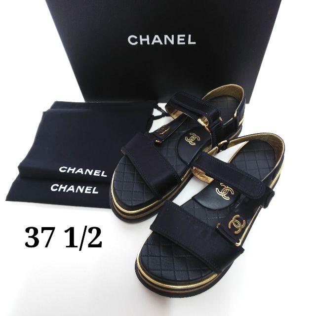 サンダルCHANEL シャネル　スポーツ　サンダル　37　1/2　OJ022