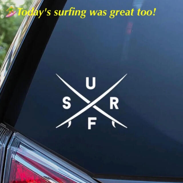 車外装ステッカー Surf Sticker サーフィン シンプル カッコイイの通販 By Moana S Shop ラクマ
