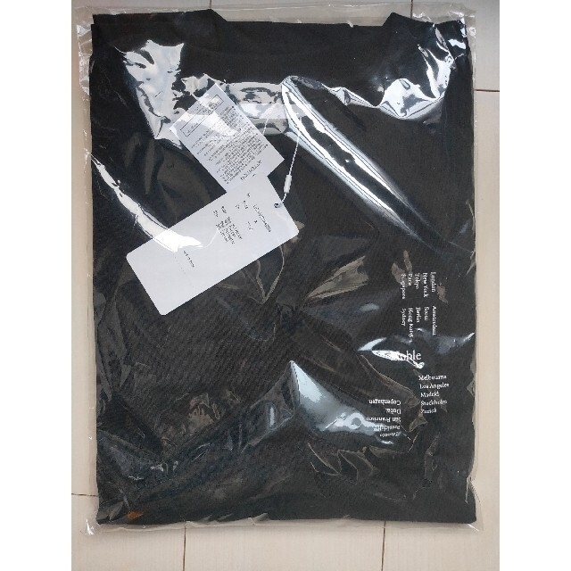 新品未開封【Lui's】ロンT 長袖 ブラック Mサイズ ロゴ プリント メンズのトップス(Tシャツ/カットソー(七分/長袖))の商品写真