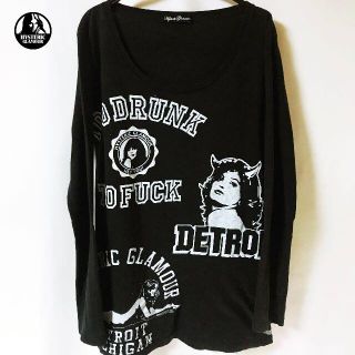 ヒステリックグラマー(HYSTERIC GLAMOUR)の【Hysteric Glamour】デトロイトガール ロングスリーブ カットソー(カットソー(長袖/七分))