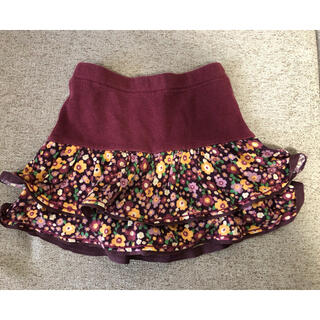 アナスイミニ(ANNA SUI mini)の最終価格⭐️アナスイミニ　キュロット　スカート　花柄120(スカート)